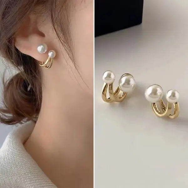 Exquisite Leaves Crystal Flower Stud Earrings