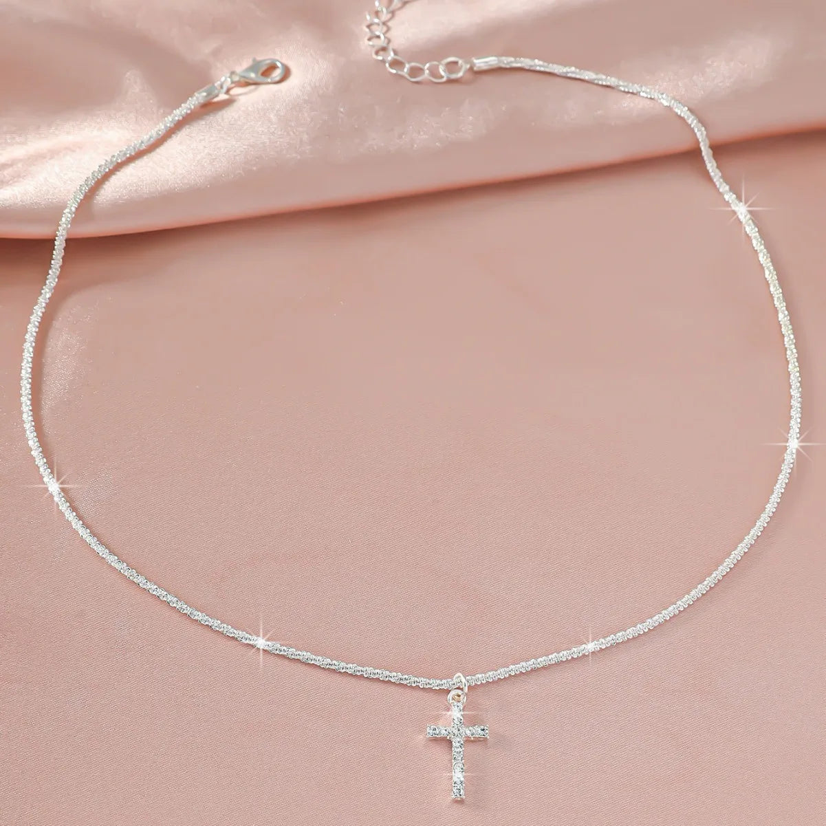 Sparkling Cross  Choker