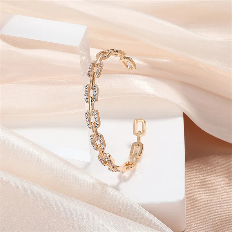 Splicing Knot Cubic Zirconia Bracelets