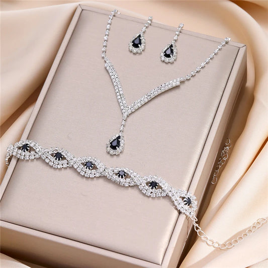 Luxury Rhinestone  Jewelry Set