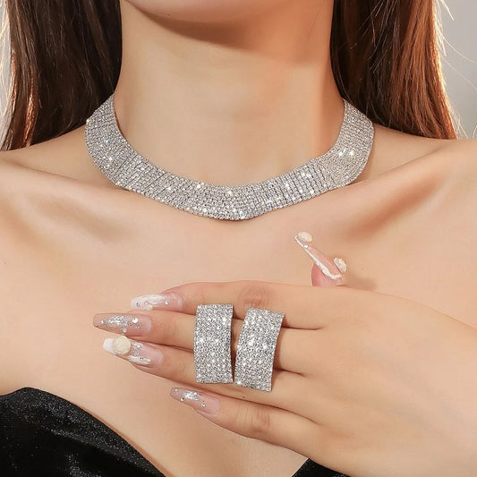 Luxury Wedding Party Rhinestone Set