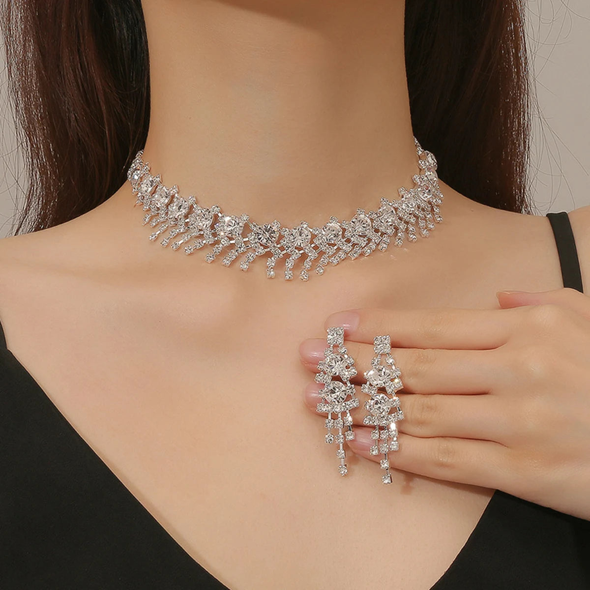 Luxury Wedding Party Rhinestone Set