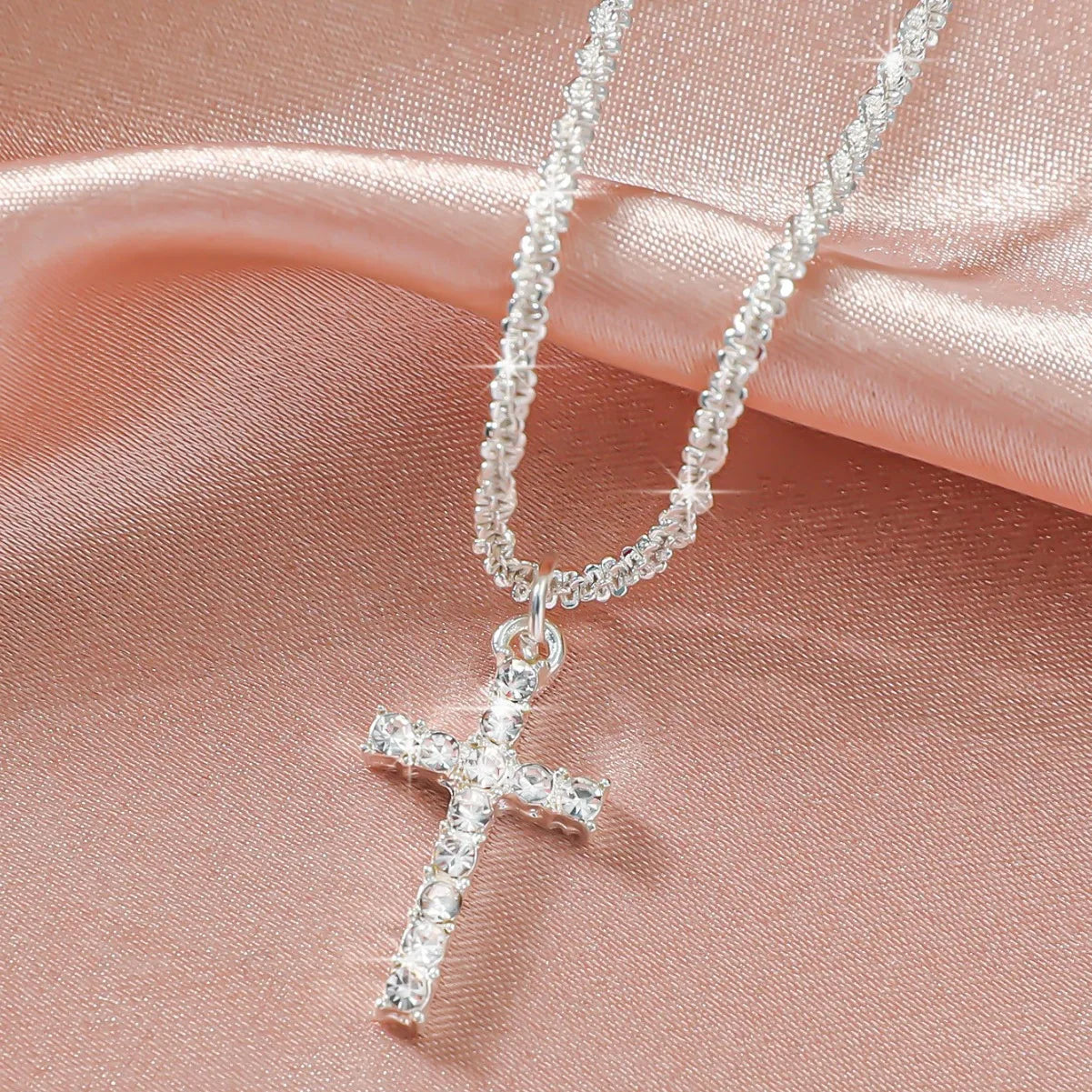 Sparkling Cross  Choker