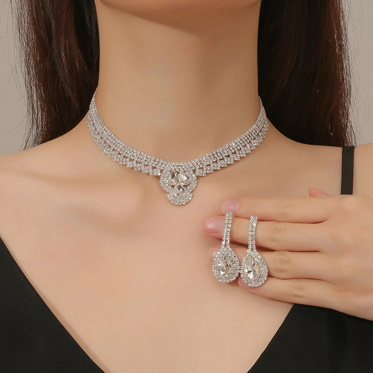 Luxury Wedding Party Rhinestone Set