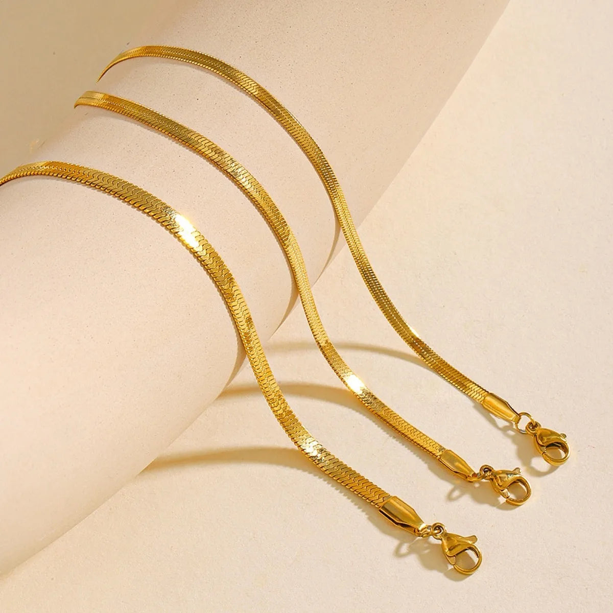 Golden Silvery Bone Stylish Simple Bracelet