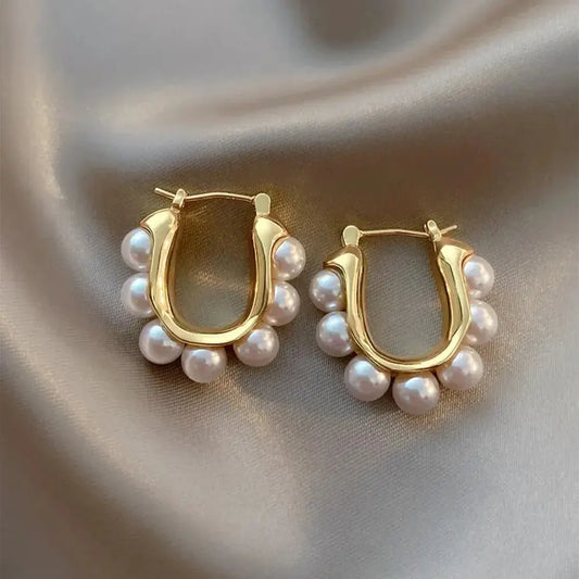 Stylish U-shaped Hoop Her Earrings