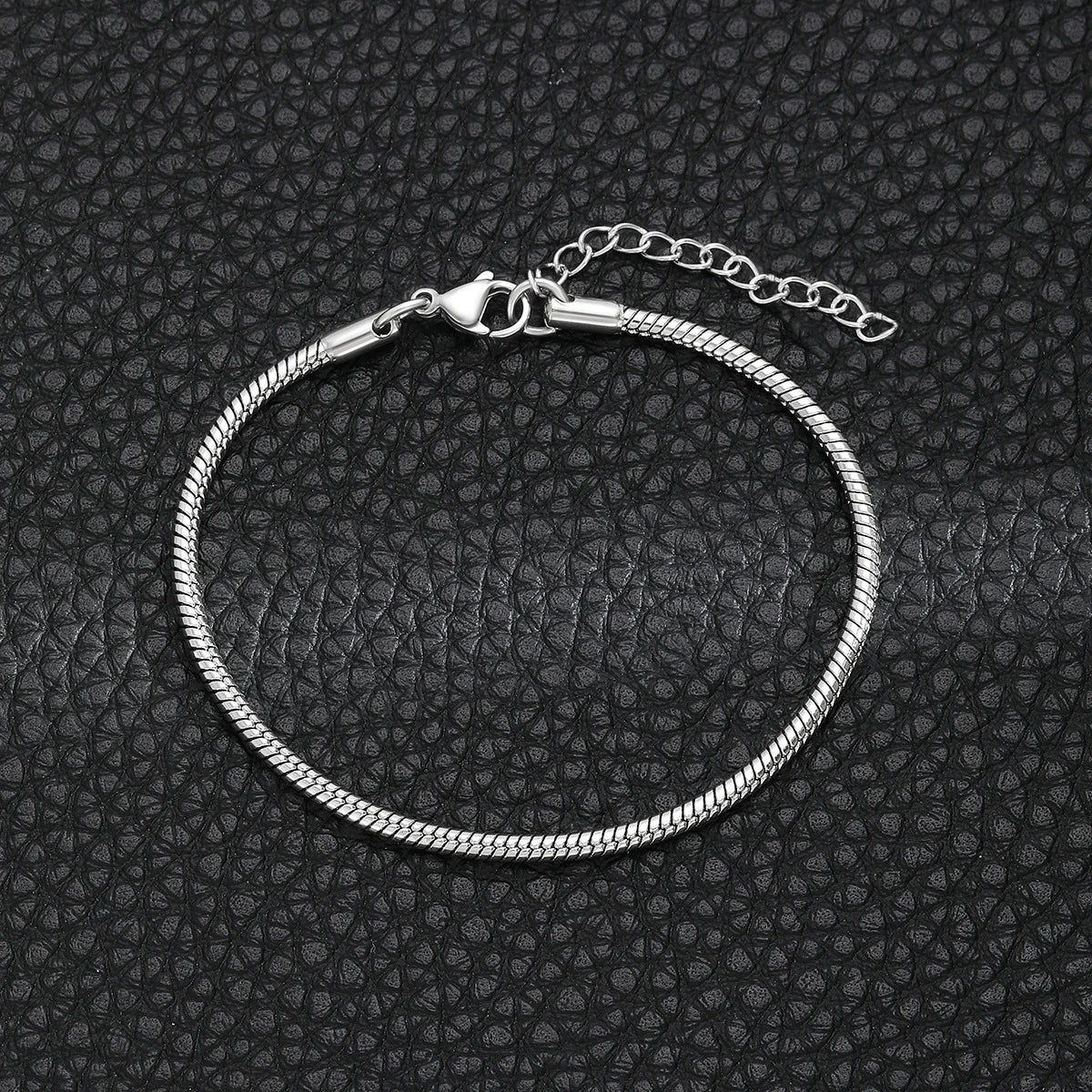 Simple Style Round Bone Chain Bracelet S