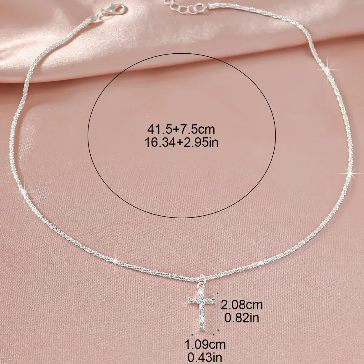 Sparkling Cross  Choker